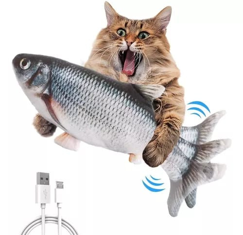 Miniatura 7 de Juguete electrico para gatos pescado